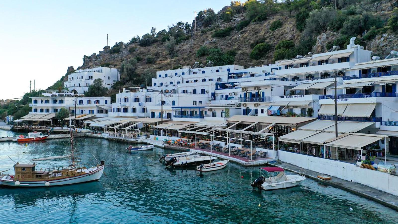 The Blue House Hotel Loutro Eksteriør billede