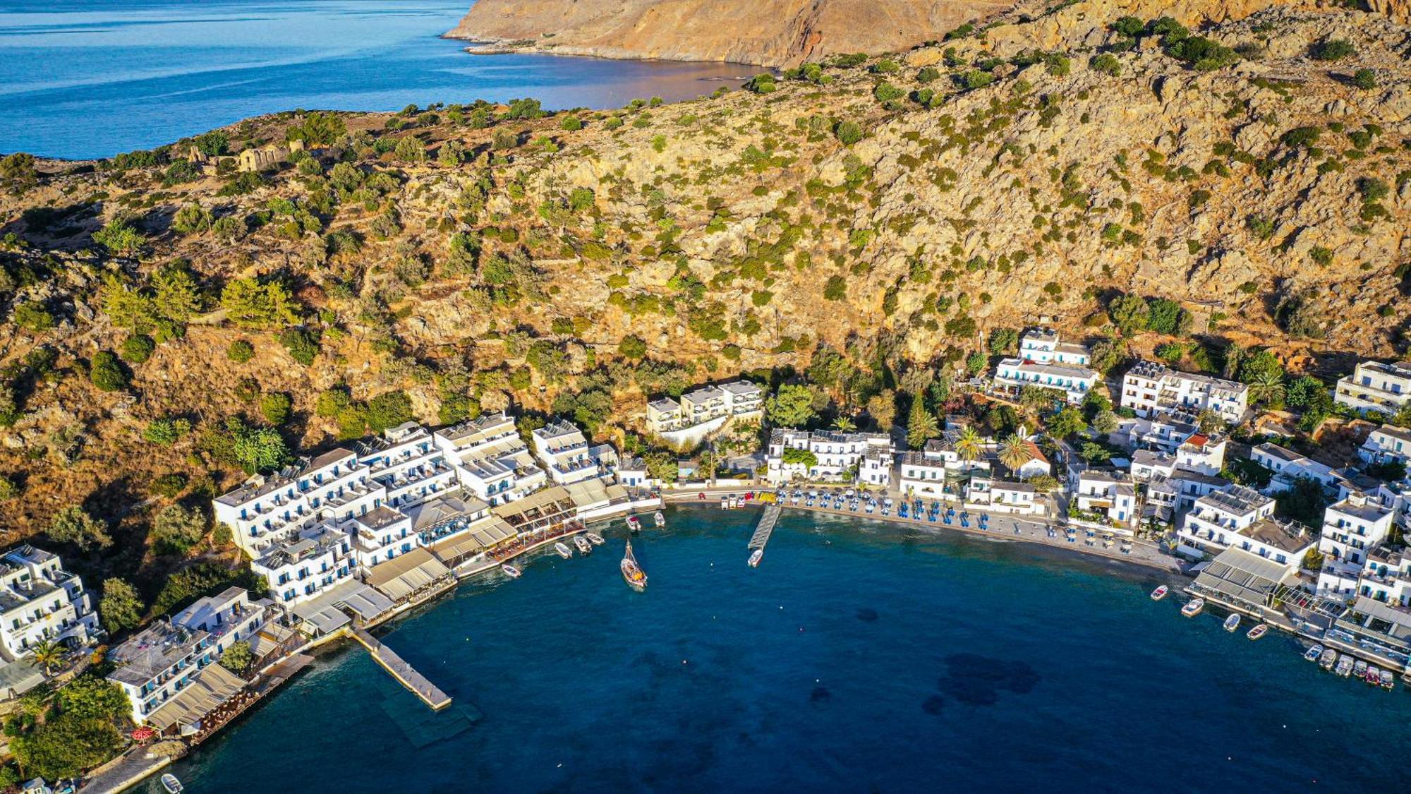 The Blue House Hotel Loutro Eksteriør billede